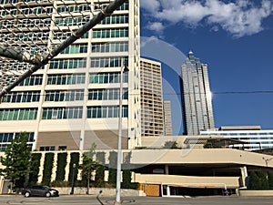 Downtown Atlanta Ga cityscape concrete buildings