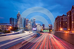 Downtown Atlanta, Georgia, USA skyline.