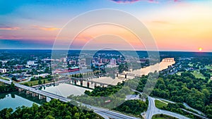 Downtown Augusta, Georgia, USA Skyline Aerial