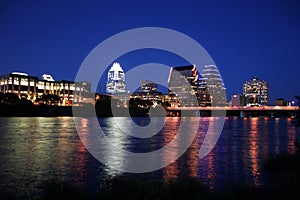 Downtown Austin, Texas at Night photo