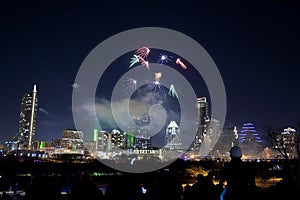Downtown Austin, Tx Fireworks
