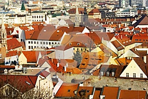 The downtown in Bratislava