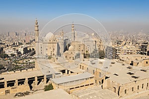 Downtown of Cairo seen from the Saladin Citadel (Egypt)