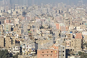 Downtown of Cairo seen from the Saladin Citadel, Egypt