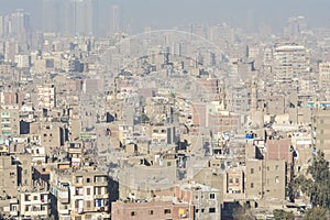 Downtown of Cairo seen from the Saladin Citadel, Egypt