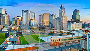 Downtown Charlotte North Carolina Skyline Aerial