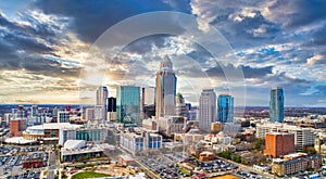 Downtown Charlotte, North Carolina, USA Skyline Aerial photo