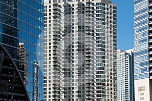 Centro un rascacielos edificios 