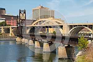 Downtown City of St. Paul, Minnesota, and Bridges