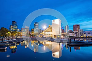 Downtown Cleveland skyline from the lakefront