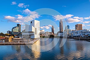 Downtown Cleveland skyline from the lakefront