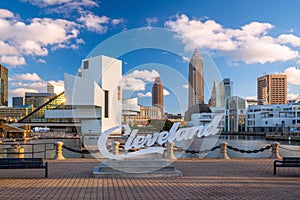 Downtown Cleveland skyline photo