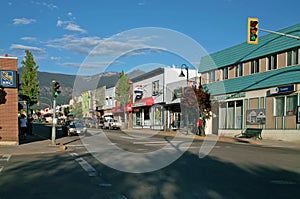 Downtown Creston BC, Canada.