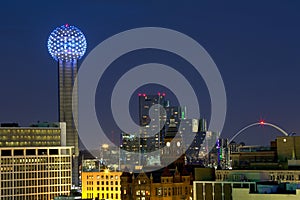 Downtown of Dallas at Night