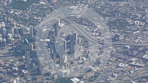 Downtown Dallas, Texas aerial
