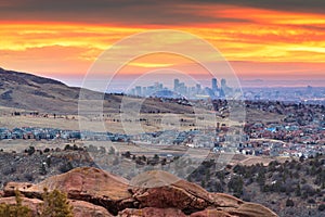 Downtown Denver, Colorado, USA From Red Rocks