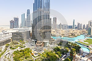 Downtown Dubai Burj Khalifa Kalifa skyscraper building skyline architecture in United Arab Emirates