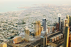 Downtown of Dubai (United Arab Emirates) in the morning