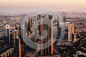 Downtown of Dubai (United Arab Emirates). The view