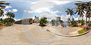 Downtown fort Lauderdale 360 equirectangular photo Las Olas Riverwalk