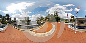 Downtown fort Lauderdale 360 equirectangular photo Las Olas Riverwalk