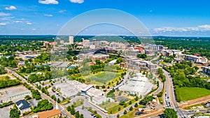 Downtown Greenville South Carolina Aerial Panorama