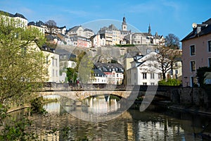 Downtown Grund of Luxembourg City