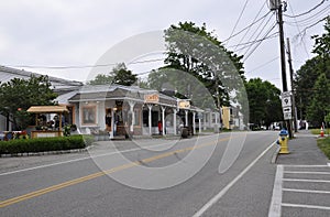 Kennebunkport, Maine, 30th June: Downtown Historic Inn from Kennebunkport in Maine state of USA