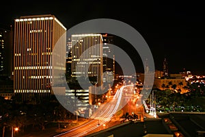 Downtown Honolulu At Night