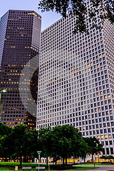 Downtown Houston streetscape