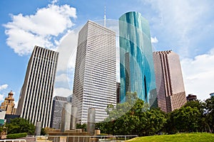 Downtown Houston Texas Cityscape Skyline photo