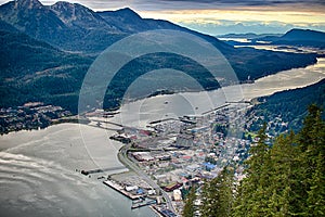 Downtown Juneau from Mt. Roberts