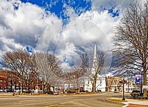 Downtown Keene New Hampshire in early Spring