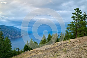 Downtown Kelowna BC and Okanagan Lake