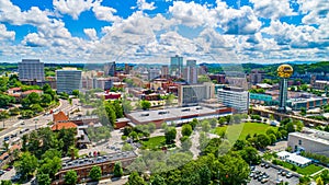 Knoxville, Tennessee USA Downtown Skyline Aerial photo