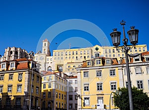 Downtown Lisbon Buildings Rossio
