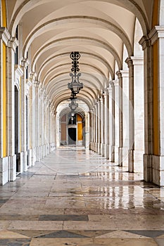 Downtown Lisbon in quarantine due to coronavirus