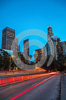 Downtown Los Angeles, California, USA skyline