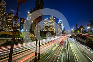Downtown Los Angeles, California, USA skyline