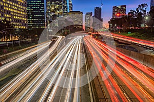 Downtown Los Angeles, California, USA skyline