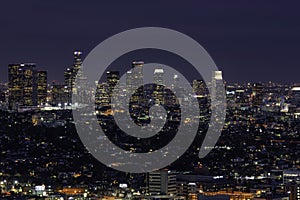 Downtown Los Angeles Skyline at Night