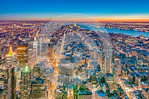 Downtown Manhattan in New York, United States