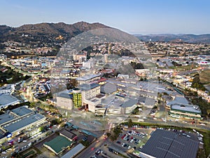 Downtown of Mbabane - capital city of Swaziland, Africa