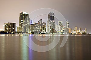 Downtown Miami at night