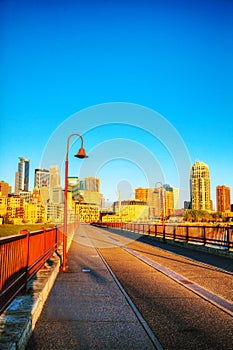 Downtown Minneapolis, Minnesota in the morning