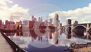 Downtown of Minneapolis.Minnesota