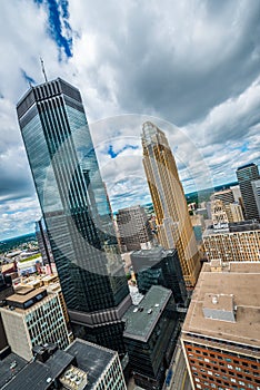 Downtown Minneapolis and surrounding urban