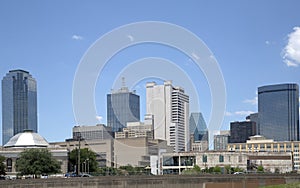 Downtown of modern city Dallas view Texas USA