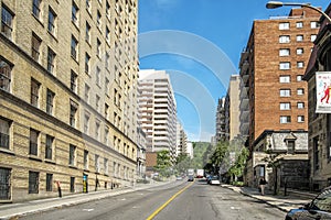 Downtown Montreal street view