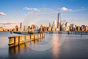 Downtown New York as observed from Jersey City